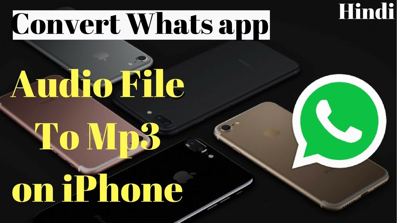 How to convert whatsapp audio to mp3